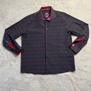 Franco Negretti Long-Sleeve Button Down Shirt 100% Turkish Cotton XXL